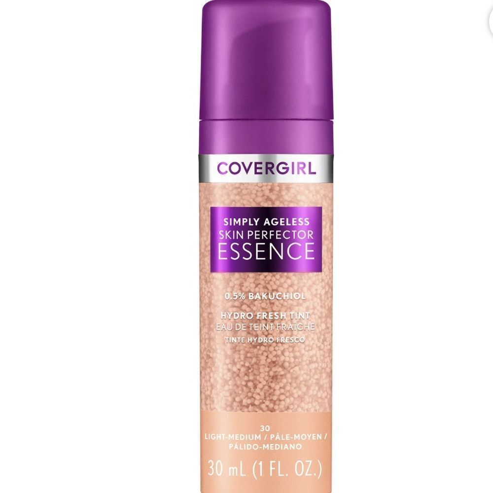 🦋CoverGirl Simply Ageless Skin Perfector Essence. 30 Light Medium New FullSz